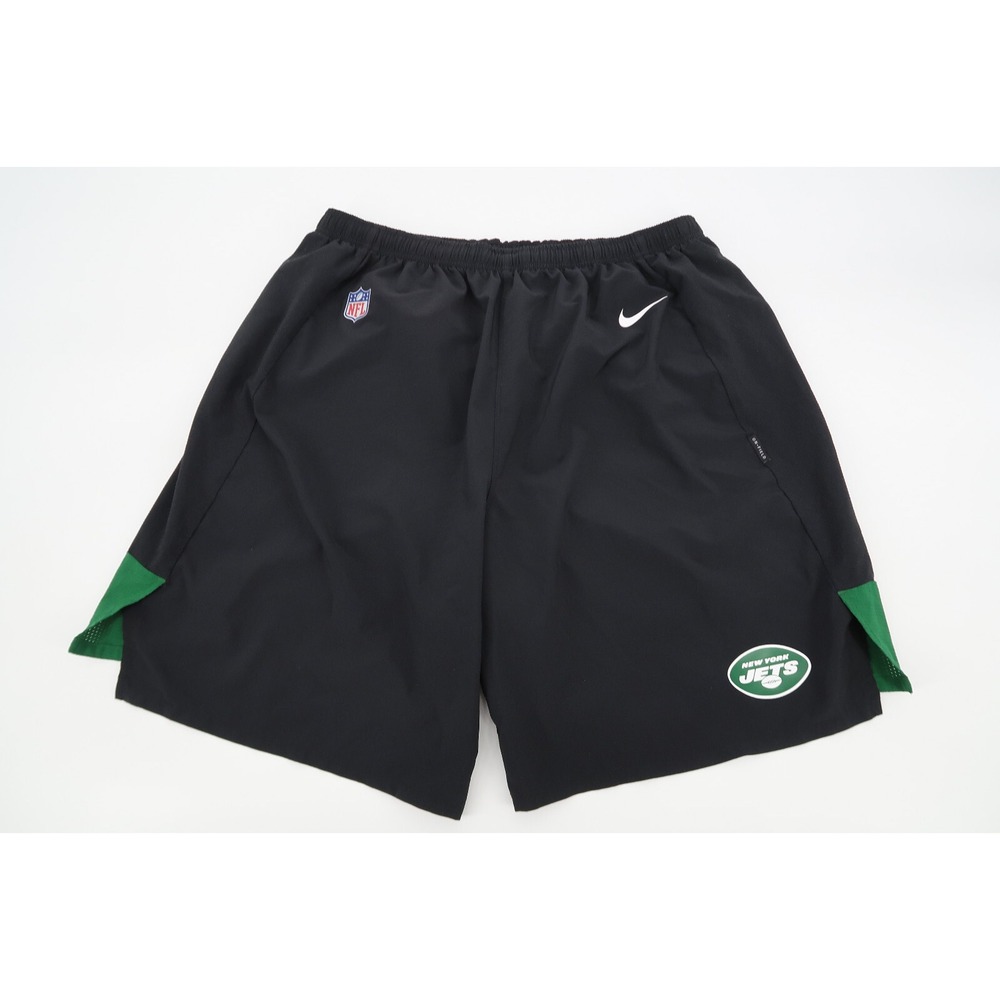 New York Jets Nike Mens XXL NFL‎ On Field Dri-Fit Practice Shorts Black Green